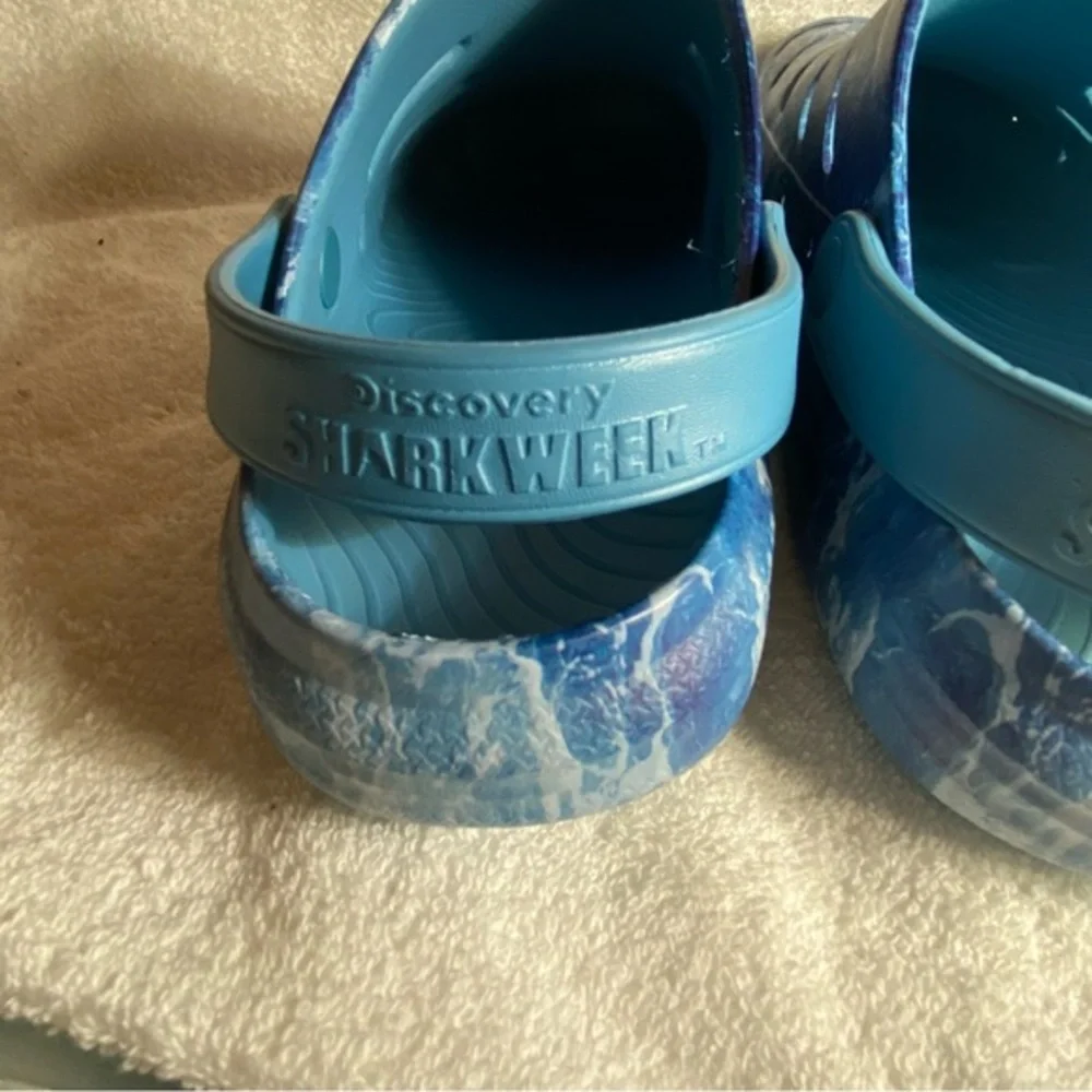 Discovery Week‎ Shoes Sandals Mens Size 12 Water Rugged Shark Blue Slip On NEW
